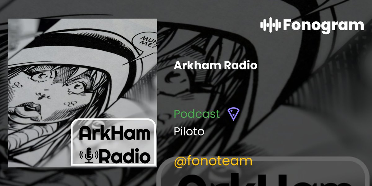 Fonogram_App's tweet photo. Arkham Radio presenta el episodio piloto. Cultura Pop!
Escucha este episiodio del Podcast en #Fonogram
https://t.co/VlMnQ5NAxA https://t.co/Dl4RhUfzG6