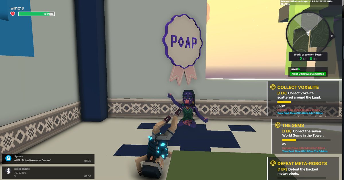 will4mewill's tweet photo. @TheSandboxGame @worldofwomennft I just participated in the #SandboxAlphaS3Giveaway for a chance to win 500 SAND! Found the hidden room in World of Women Tower, check out my screenshot below!
👇 https://t.co/Hf2gMehh01