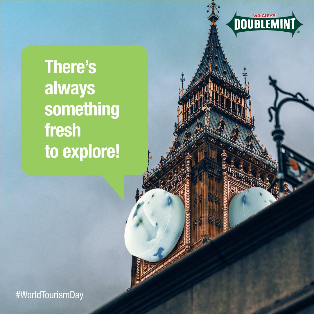 DoublemintIndia's tweet photo. Travel on your mind? Your ticket to freshness is here!

#WorldTourismDay #Doublemint #DoublemintIndia #StartSomethingFresh https://t.co/v7LCDSRGtx