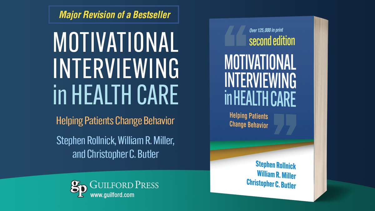 Available now. 

Labour of love &amp; lost mornings. Complete rewrite. My favourite chapters are on merging advice-giving with MI &amp; on "What would you say next?". The basics are all here too.

20% discount: promo code 1F2071.
guilfordpress.activehosted.com/index.php?acti…