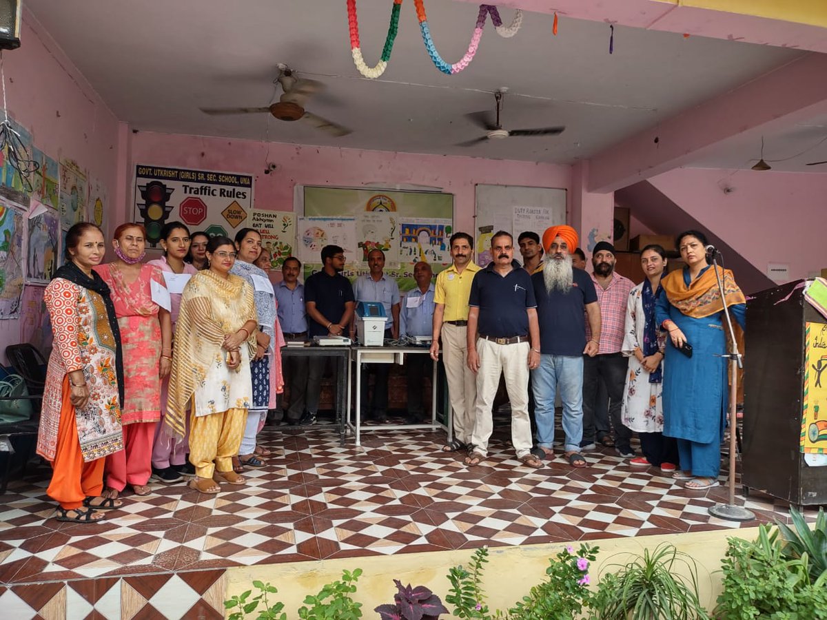 SDMUna44's tweet photo. #UTSAV Voter awareness program under SVEEP using EVM and VVPAT  ,AC Una-44 on Dated:23-09-2022 https://t.co/ULJNCpERgY