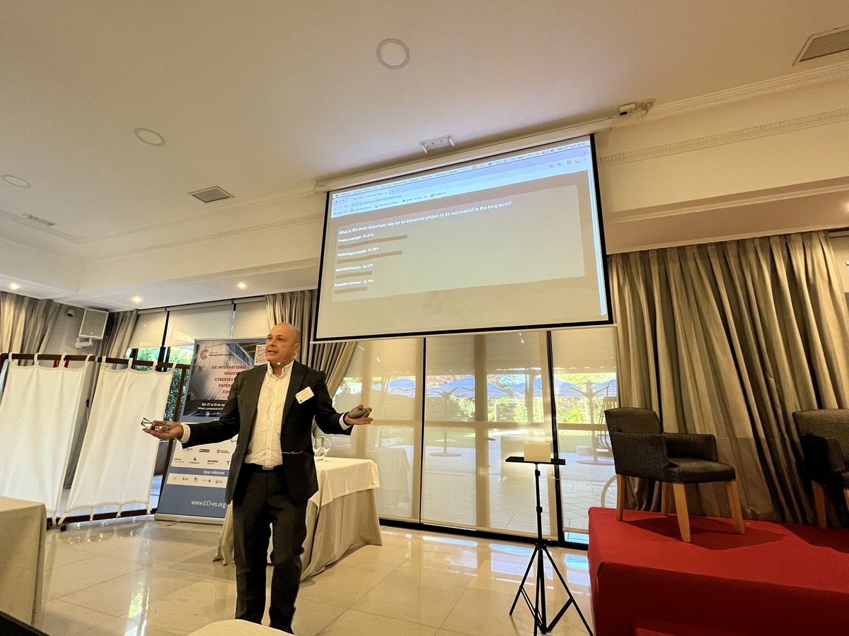 holesec's tweet image. Ya ha comenzado la conferencia del CCI en Europa, dando la bienvenida José Valiente!
#CCIconeurope22