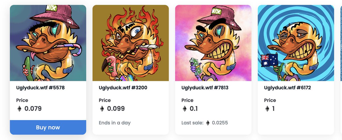 Uglyduckwtf's tweet photo. Quack, Quack! WTF ⁉️ 

There are only 4 listed #uglyduckwtf #nfts with Golden skin. If you like gold, get yours while you still can! If you are not ducking into it, quack at one of the 250 other traits.👀
https://t.co/Zrzi8993gN
Join the #duckarmy and quack with us in the pond!🐣 https://t.co/mf3esDGTNV