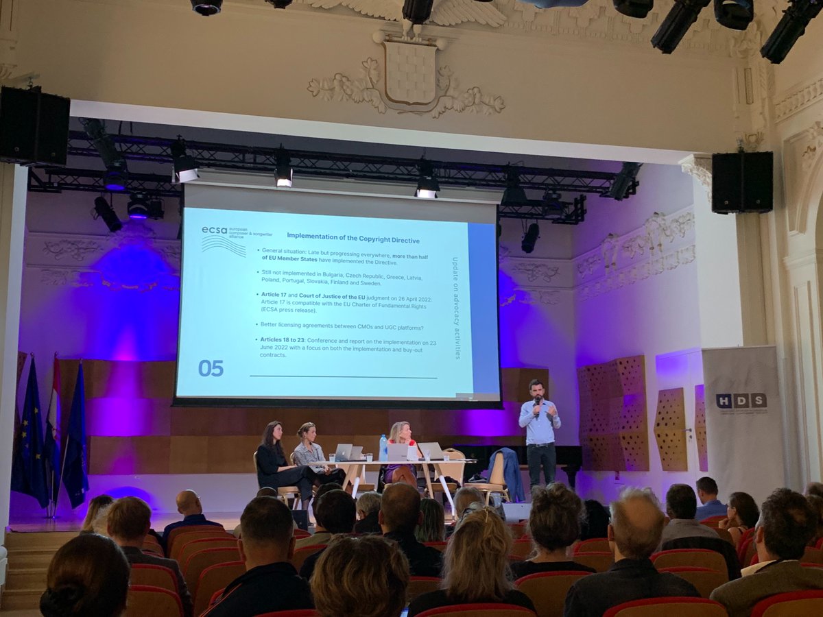 The ECSA Session has officially started in #Split, Croatia!
The ECSA office is now presenting updates from all the yearly alliance’s activities to all the ECSA members!

#unifiedsession #updates #composer #filmcomposer