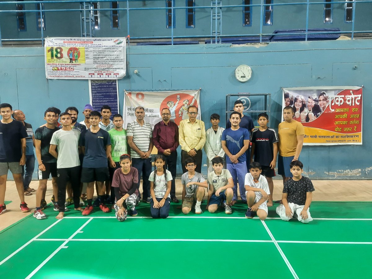 SDMUna44's tweet photo. #UTSAV Voter awareness program under SVEEP using EVM and VVPAT with the help of Sports Department Una  ,AC Una-44 on Dated:26-09-2022 https://t.co/miexEGnmZs