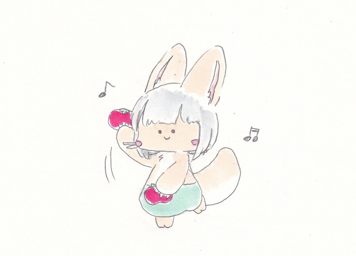 ナナチ(メイドインアビス) 「とまとまとまと～。#イラスト #メイドインアビス 」|けだまのイラスト