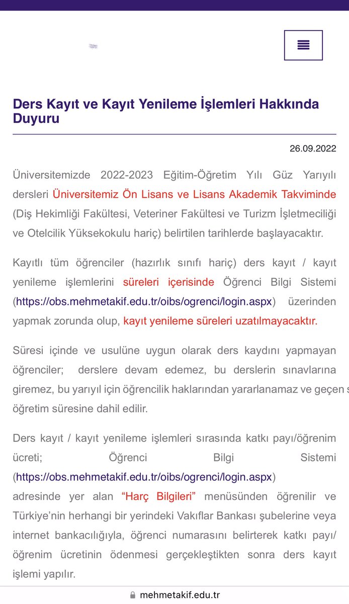 CavdirMYO's tweet photo. ÖNEMLİ !!!
Ders Kayıt ve Kayıt Yenileme İşlemleri Hakkında Duyuru
Ayrıntılar :

https://t.co/piTOYyM7qx

#MAKÜ #ÇavdırMYO https://t.co/S4o9cWegXE