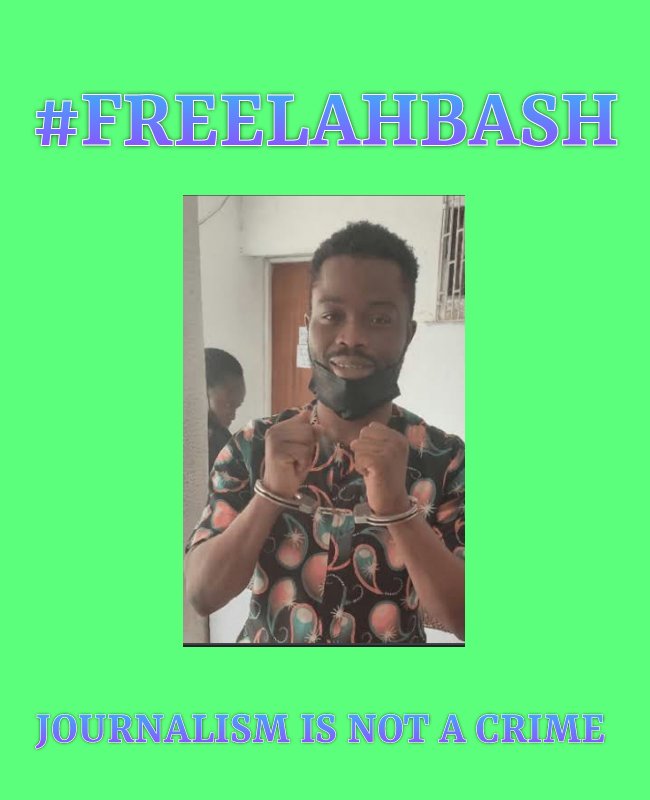 LegalAishat's tweet photo. Journalism is not a crime @dabiodunMFR 
#freelahbash https://t.co/GJEOej9W5t