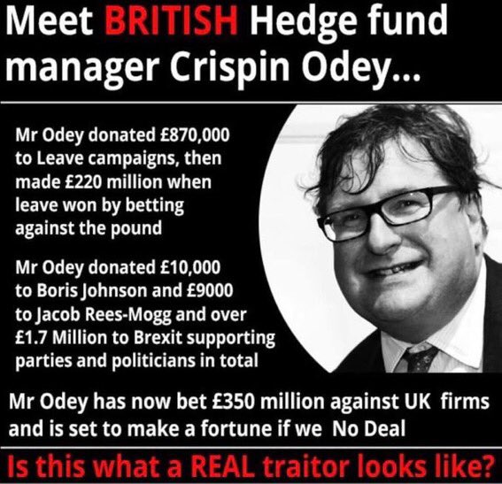 LadyJules_Cath's tweet photo. @GOV2UK And we hear rumours of Tory insider trading to help Odey et al make a killing out of shorting then £
If true that is illegal. #ToryCorruption #ToryCostOfGreedCrisis #ToryCriminals #ToryDisasterCapitalism #ERGCoup #TrussCoup #ToriesOut82 https://t.co/jfAuqdMVPm