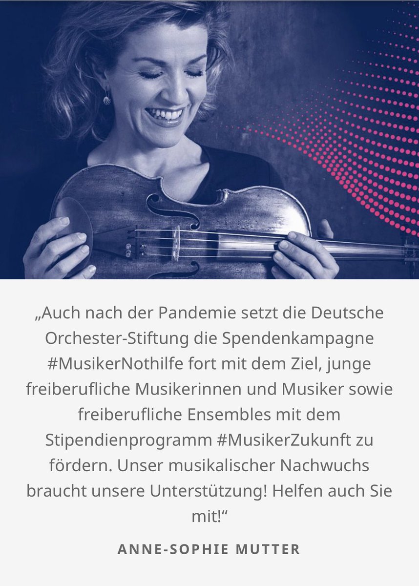 Spendenkampagne #MusikerNothilfe schafft #MusikerZukunft jetzt über 770.000 € (seit Oktober 2021). ➡️ orchesterstiftung.de/musikernothilf… Danke an alle Unterstützer:innen! 💪🎉🙏