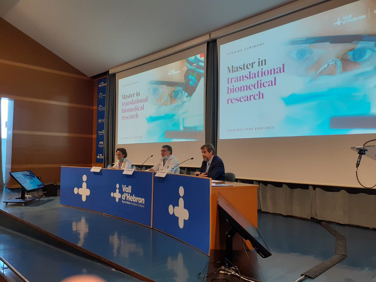 Avui celebrem la graduació dels i les alumnes de l'edició 2021-2022 del #MàsterVHIR i donem la benvinguda als nous i les noves que s'incorporen aquest any amb interès de dedicar-se a la recerca dirigida a trobar solucions per als problemes de salut.