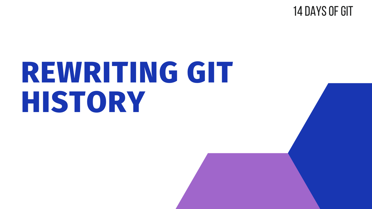 TechieLass's tweet photo. It's day 8 of #14daysofGit. I've been learning about rewriting #Git history. Come join me on this learning journey.
⚡ https://t.co/eRwkNoYOtk
#MVPBuzz #CloudFamily https://t.co/LCZVLAlsh5