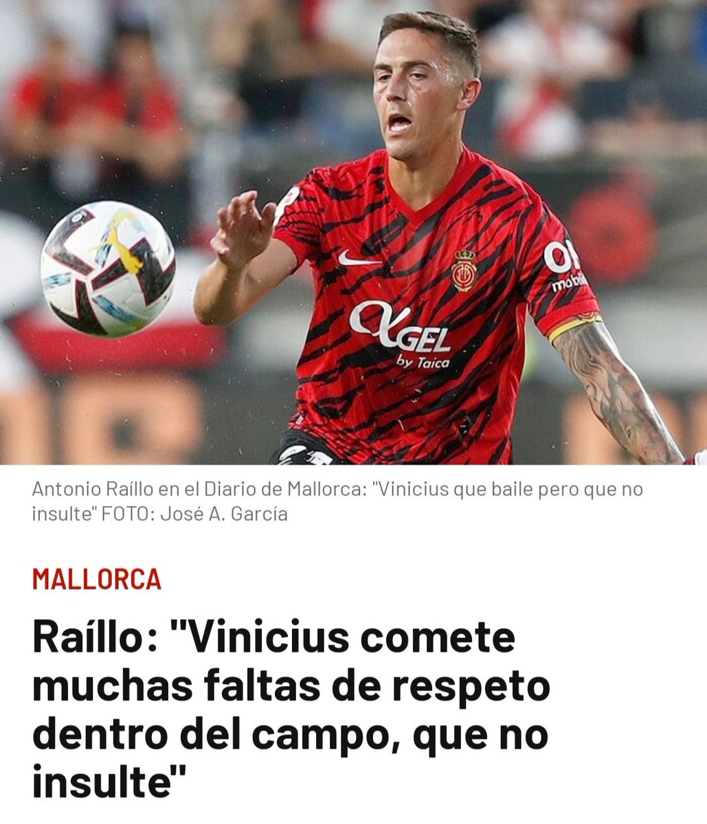 reserva_india's tweet photo. "Cuando a Vinicius se le tilda de provocador usa el comodín del racismo".

La frase que resume este teatro llamado LaLiga. https://t.co/RXdhD9gr6K