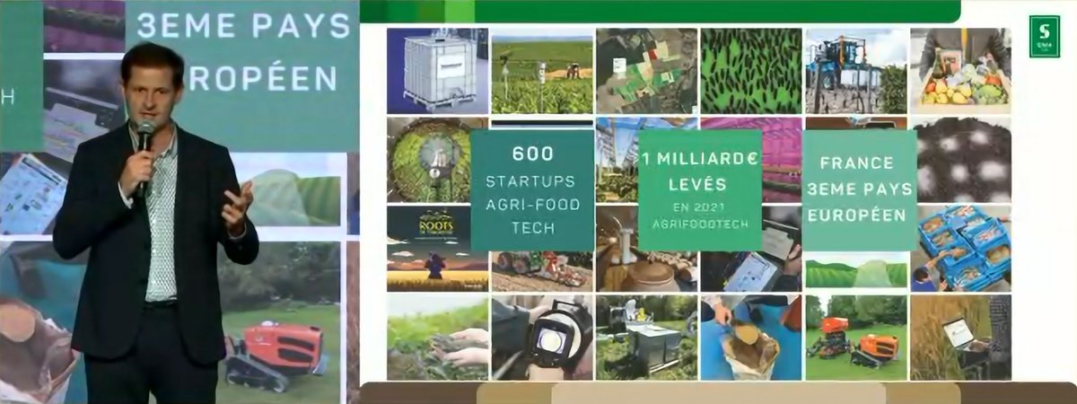 kevmoity's tweet photo. "Pour le #SIMA2022, les startups seront représentées dans un espace dédié : le SIMA Tech." @jerlr, président @FermeDigitale
➡️ Le Village Startup du @sima_paris se transforme pour accueillir 80 startups pour représenter l’#AgTech sur le salon.
#SIMAPressDay https://t.co/J0JJ4aY30W