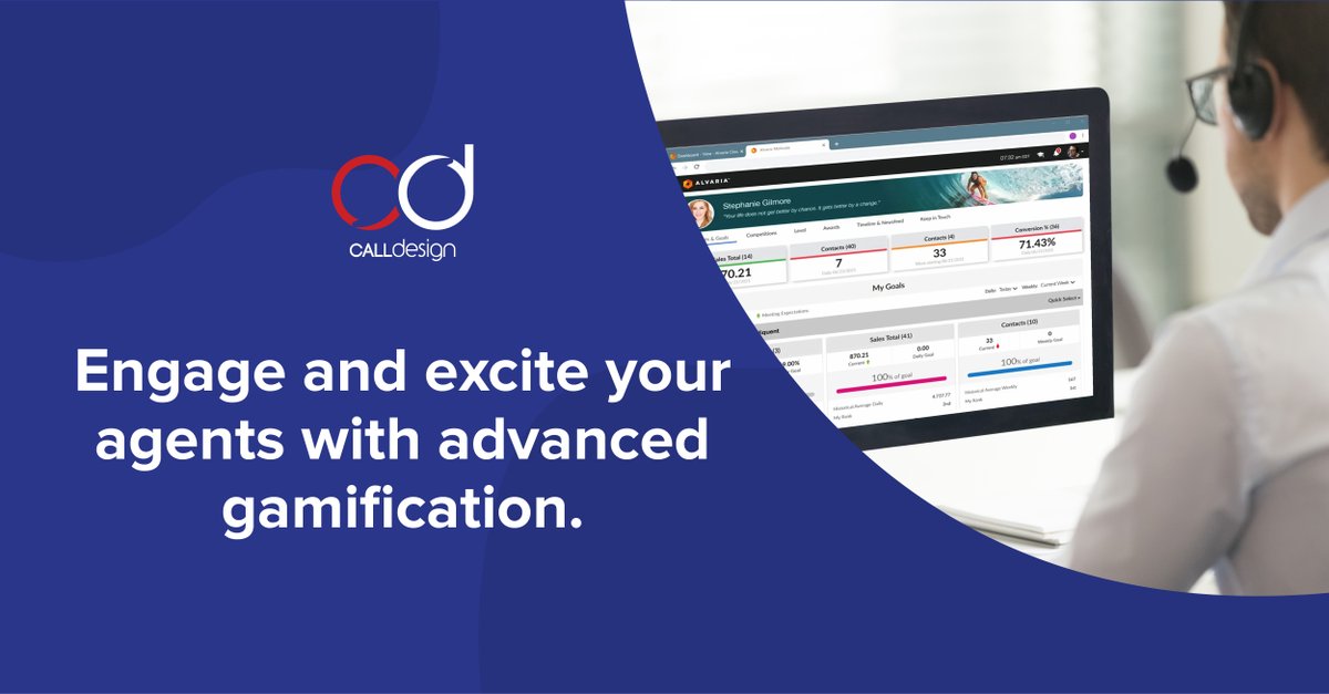 au_call's tweet photo. Transform your employee experience with #gamification.
Benefit from @Alvaria_Inc's Motivate with:
• Friendly competition
• Coaching and training
• Team collaboration
• Public and peer recognition
• Instant gratification
• Goal setting
#CallDesign #gamificationtraining https://t.co/epbssnYx2g