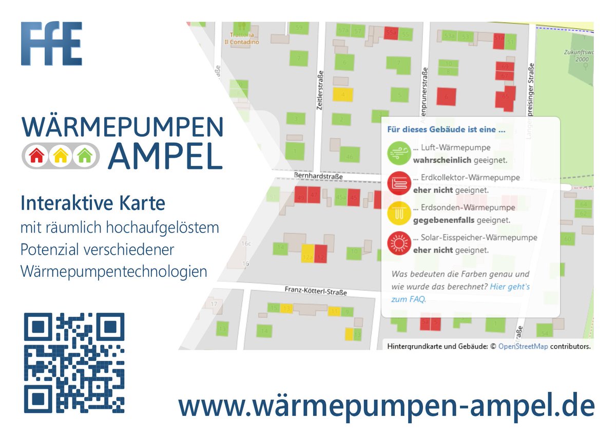 Grünes Licht für Wärmepumpen in Deutschland! 🚦
 
In Bestandsgebäuden kann man keine Wärmepumpen installieren? Doch kann man! Und die #Wärmepumpen-Ampel zeigt dies deutschlandweit je Wohngebäude in einer interaktiven Karte. 
👉 wärmepumpen-ampel.de