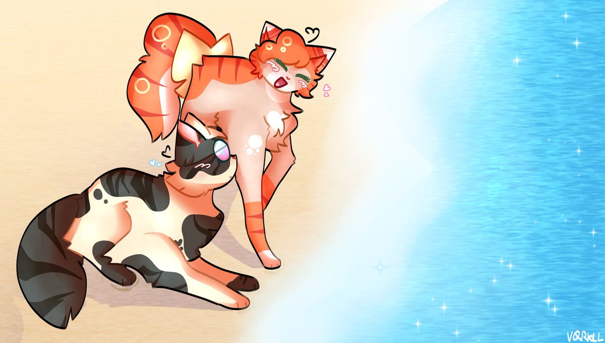 vqrkll's tweet photo. [ #ScratchinMelodii #AnimalifiedArt ]
[ #namtine #wavejam ]
—
🌊 they’re having a beach date :o) ☀️ https://t.co/jjBlo815XK