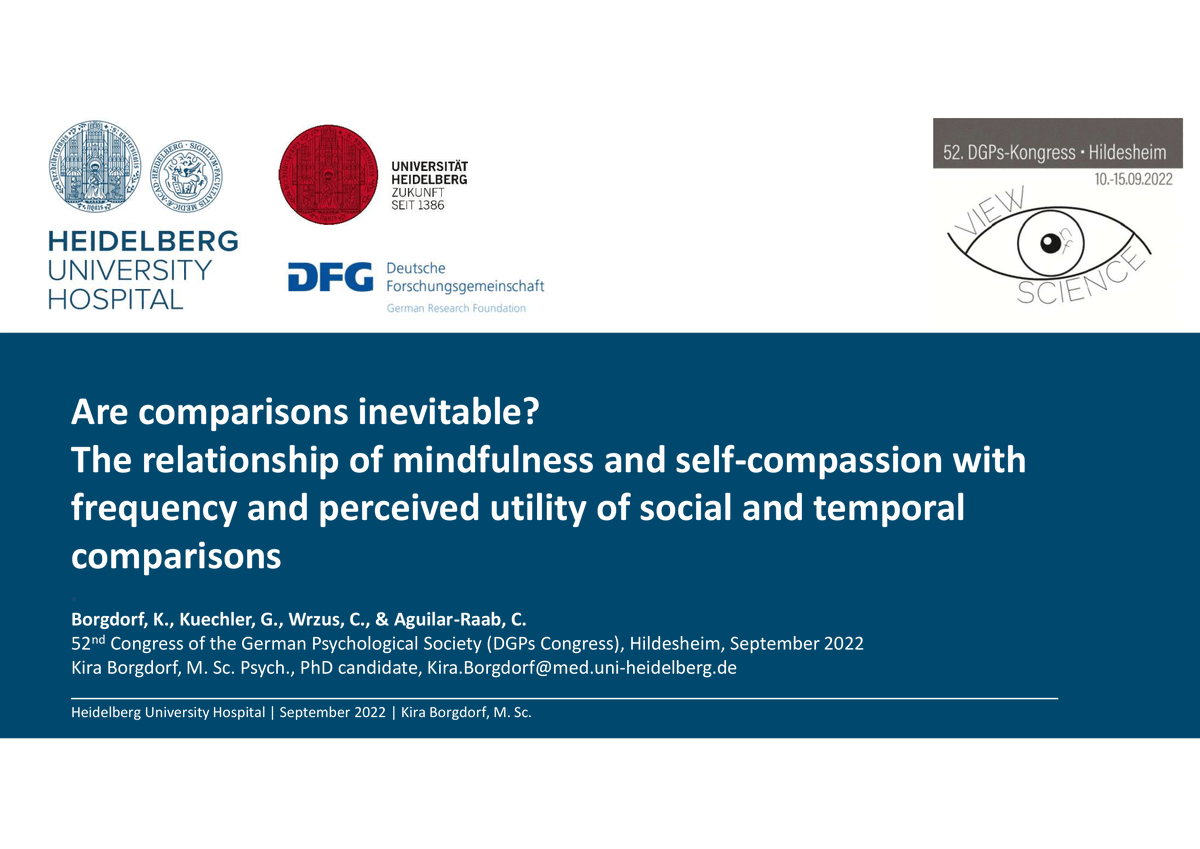 First experience with an in-person conference and co-charing a symposium at the #dgpskongress in Sep 2022 (with <a href="/Kristina_Bien_/">Kristina Bien</a>): ✔️
@MedPsychUKHD <a href="/UniHeidelberg/">Uni Heidelberg</a>