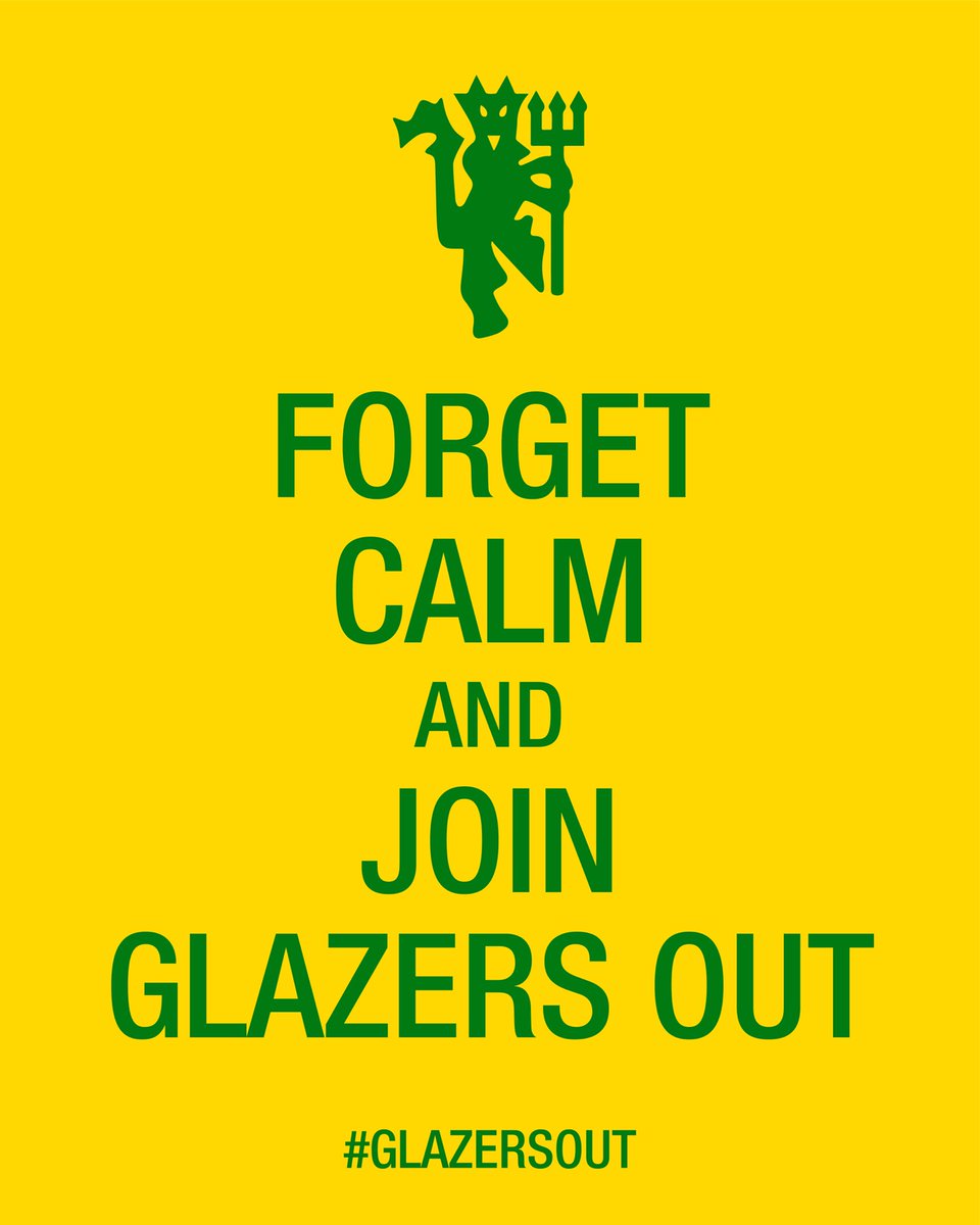 Forget calm and join Glazers Out. #GlazersOut