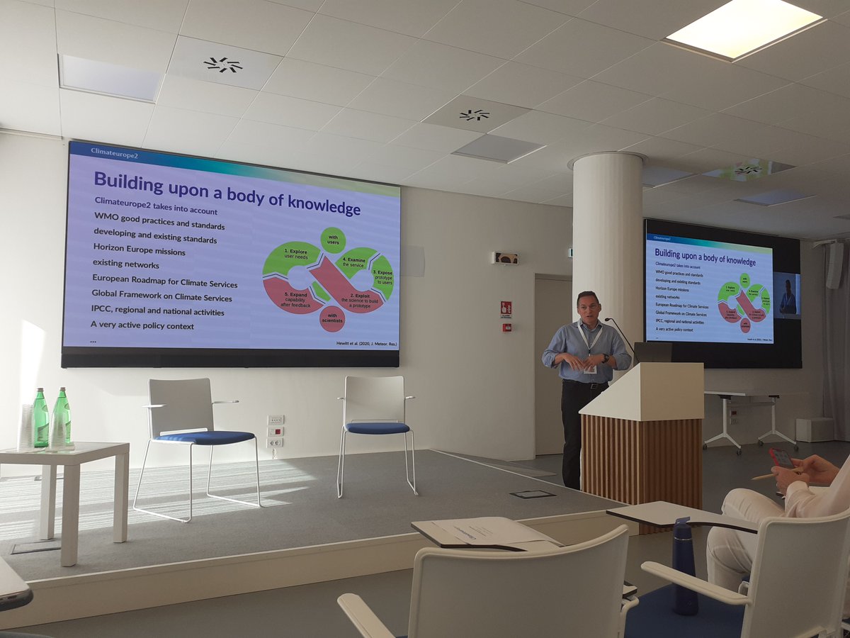 The coordinator of Climateurope2, <a href="/DoblasReyes/">Francisco J. Doblas-Reyes</a> from @BSC welcomes participants and gives an overview of what the project wants to achieve in the next 4.5 years.
'It will be very important to get to know each other'
At <a href="/CmccClimate/">Fondazione Cmcc</a> in Lecce, Italy