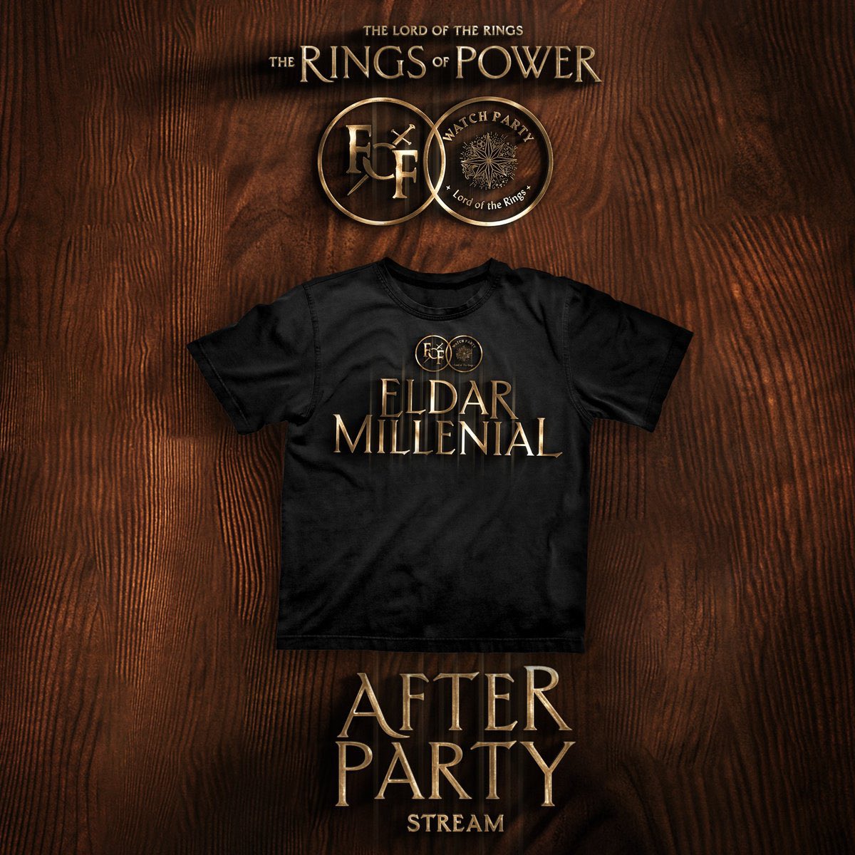 LotrParty's tweet photo. Congrats to @europeroyalsfan for winning our trivia this week! Please DM us your address so we can mail you our Eldar Millenial shirt!
#FoFWatchParty
#WatchTheRingsOfPower https://t.co/ZbWifC1cm4