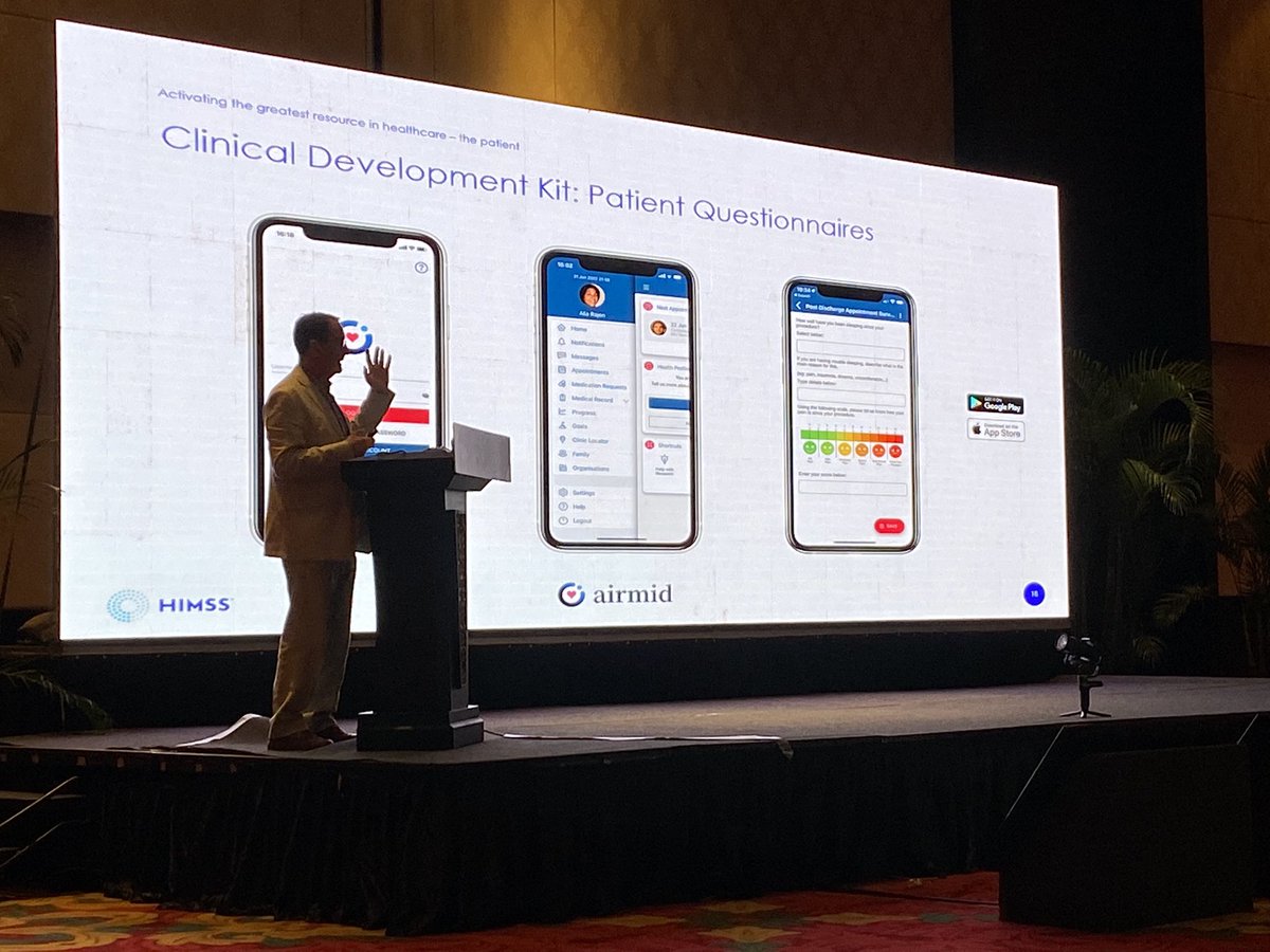 drchrisbates's tweet photo. @DrJohnParry @HIMSS #HIMSS22APAC Clinical teams must be able to design their own customised app content - bringing  data collection, analytics and intelligence directly to patients 👏🇲🇹 @TPP_SystmOne https://t.co/5kh48uxZgy