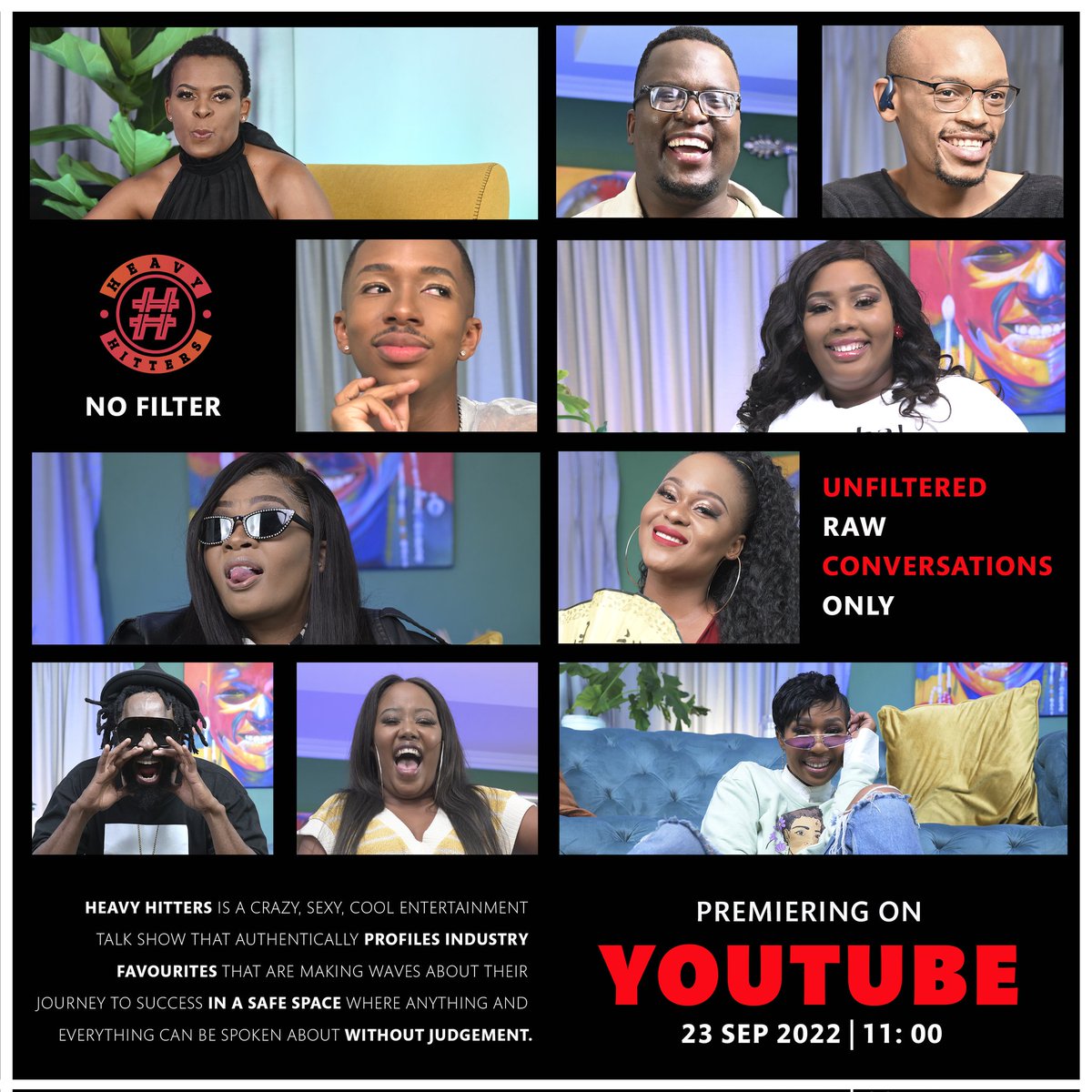 heavyhitters_za's tweet photo. We are shaking things up again this week with another serving of your favorite unfiltered conversations. 

Make sure you catch  Heavy Hitters Unfiltered S1 this Friday on our YouTube page. 

Link in bio https://t.co/OA9RcXvMEZ
