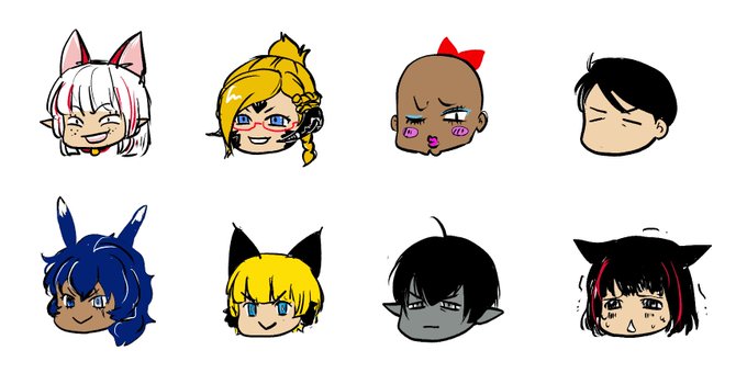 めちゃくちゃ適当に塗ったけど結構可愛くない?可愛い(自画自賛)コッキュンとちゃーさんそれぞれ1人分の時間でヒノ君10人描けるでも色味一番使ってんのはアヤキャン ちゃんとメイクをDiorぽい色味にしたよ  