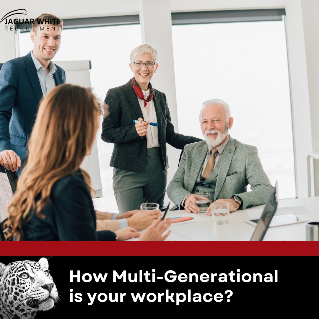 JagWhiteRecruit's tweet photo. How Multi-Generational is Your Workplace?

A recent survey from LiveCareer has found 89% of respondents considered generation diversity in the workplace as a positive element of work.
How does this work in your workplace?  Is it an important for you when building a team? https://t.co/8nlwAgnecJ
