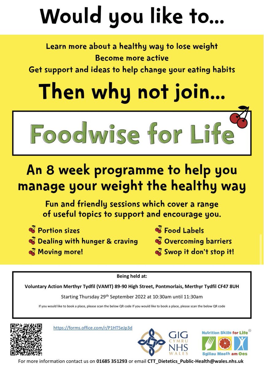 CTMUHBDietetics's tweet photo. Did you know regular meals are important?
Foodwise for Life can provide you with benefits of regular meals and tips on meal planning that can also help you save money. Why not join our Beddau or Merthyr course? #foodwise 
https://t.co/MdscvCU9mb https://t.co/BqUQhaat5J