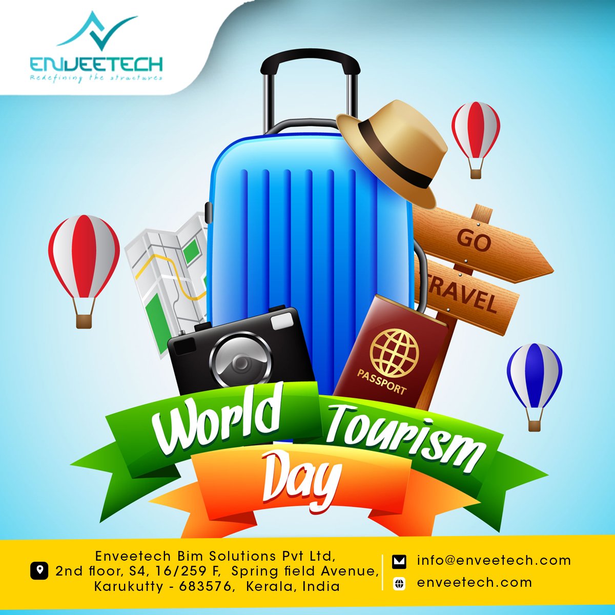 Enveetechinfo's tweet photo. World Tourism Day Wishes 😍
#worldtourismday #travel #kerala #godsowncountry #india #tourism https://t.co/Q6DIVb75pN