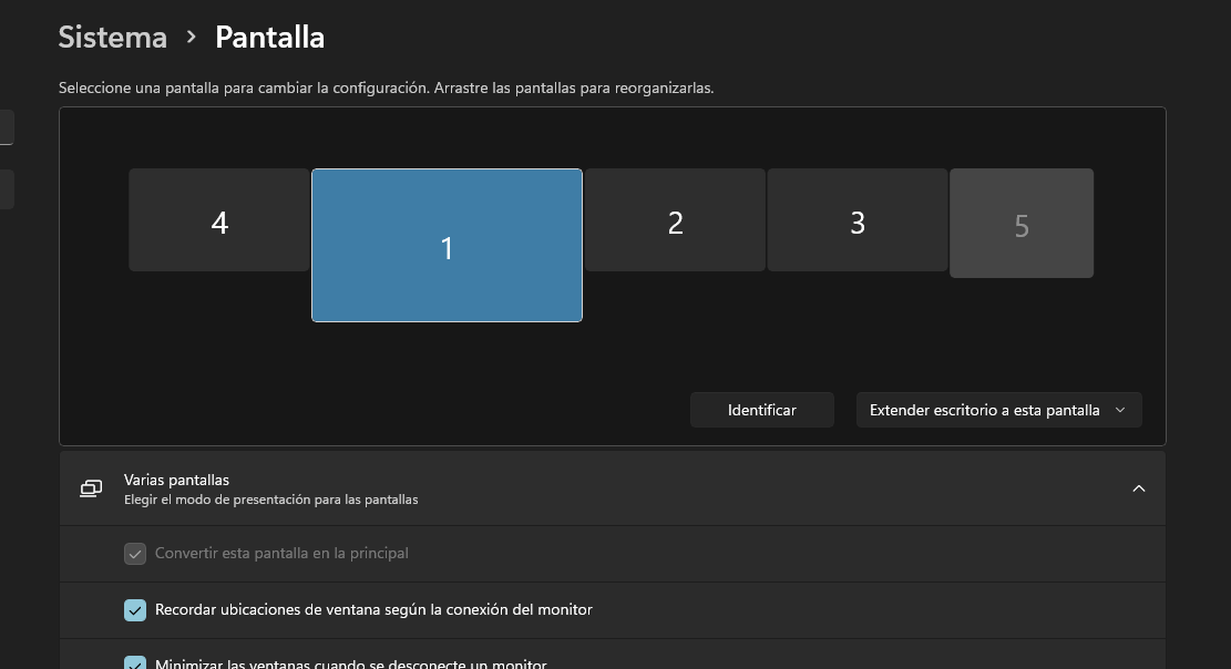 Como puede ser que me salgan 5 monitorees en el portátil sin tener nada enchufado? wtf