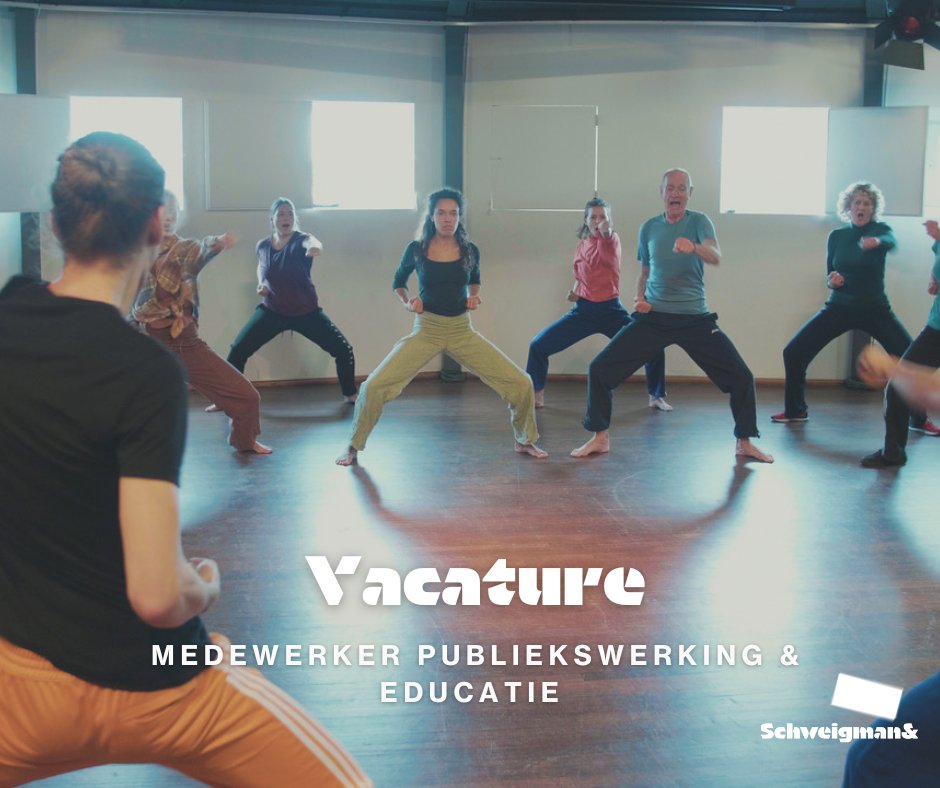 Collega gezocht! Schweigman&amp; zoekt een medewerker publiekswerking &amp; educatie (0,5 fte). #vacature #culturelevacature #jobalert Info: bit.ly/3raPl8L