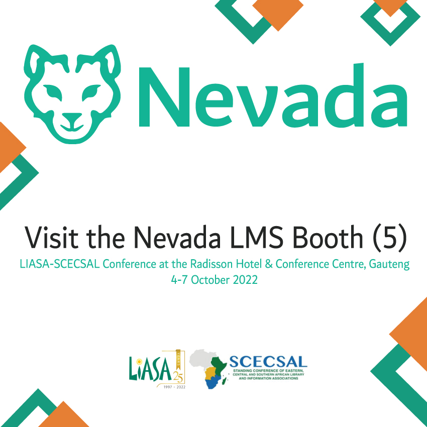 Nevada LMS will be attending the LIASA &amp; SCECSAL Conference.

LIASA is a dynamic association of excellence for Library and the Information Services sector. <a href="/LIASANews/">LIASANews</a> <a href="/liasa_maig/">LIASA_MAIG</a> 

#nevadalms #librarymanagement #aquisitionssystem #conference #liasaconference2022 #liasascecsal2022