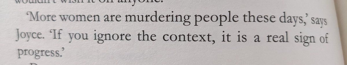 Joyce: the true feminist, the icon, amazing.

#thursdaymurderclub #richardosman #themanwhodiedtwice