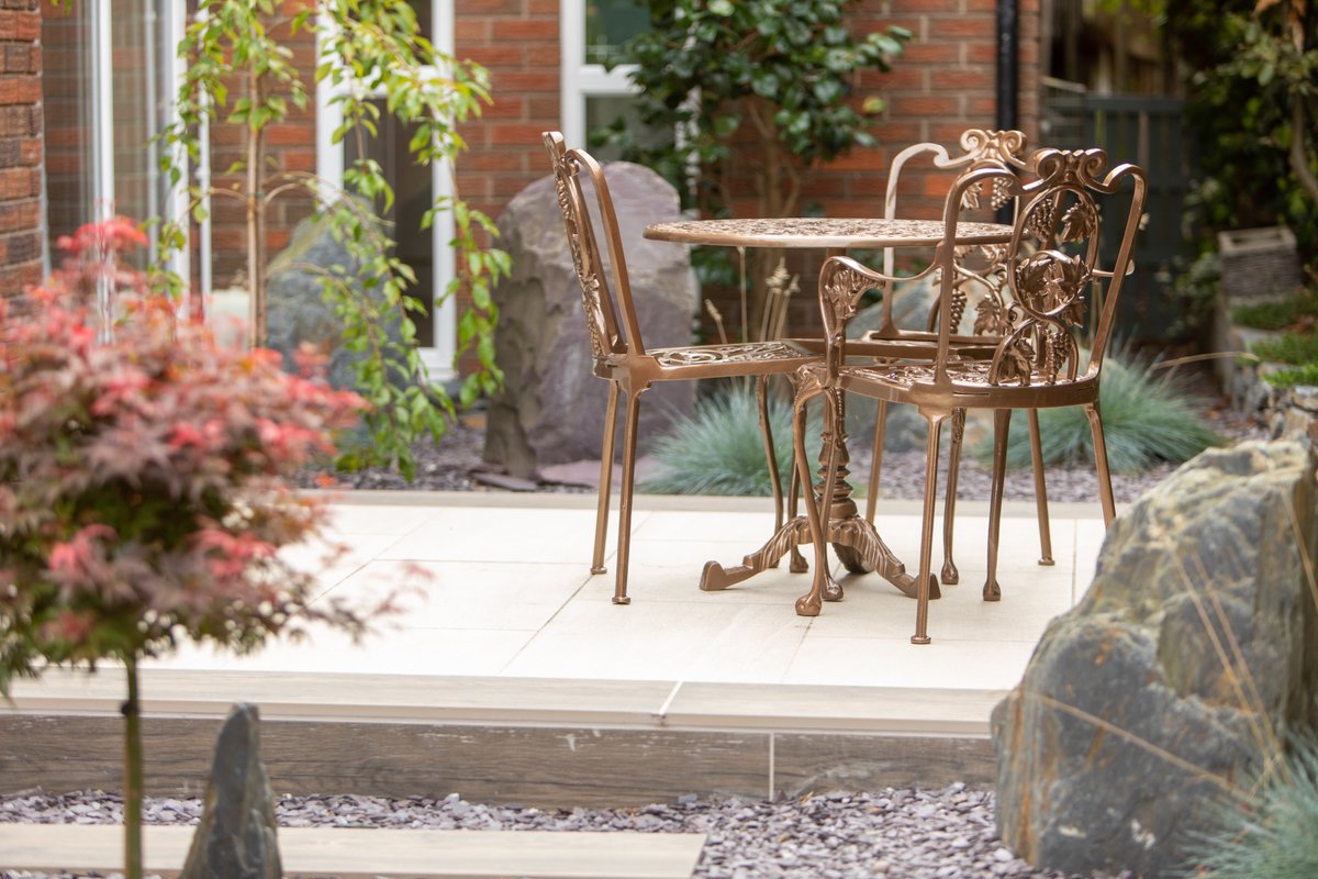 NATURE (1200X300) – Outdoor Italian Porcelain Plank 
Small &amp; Stunning! 
This amazing space has been designed and built by the talented team at Alder Gardens. 
For more info on any of our products call now on 01925 967 001 
#gardendesign #gardenideas #GardeningTwitter  #garden