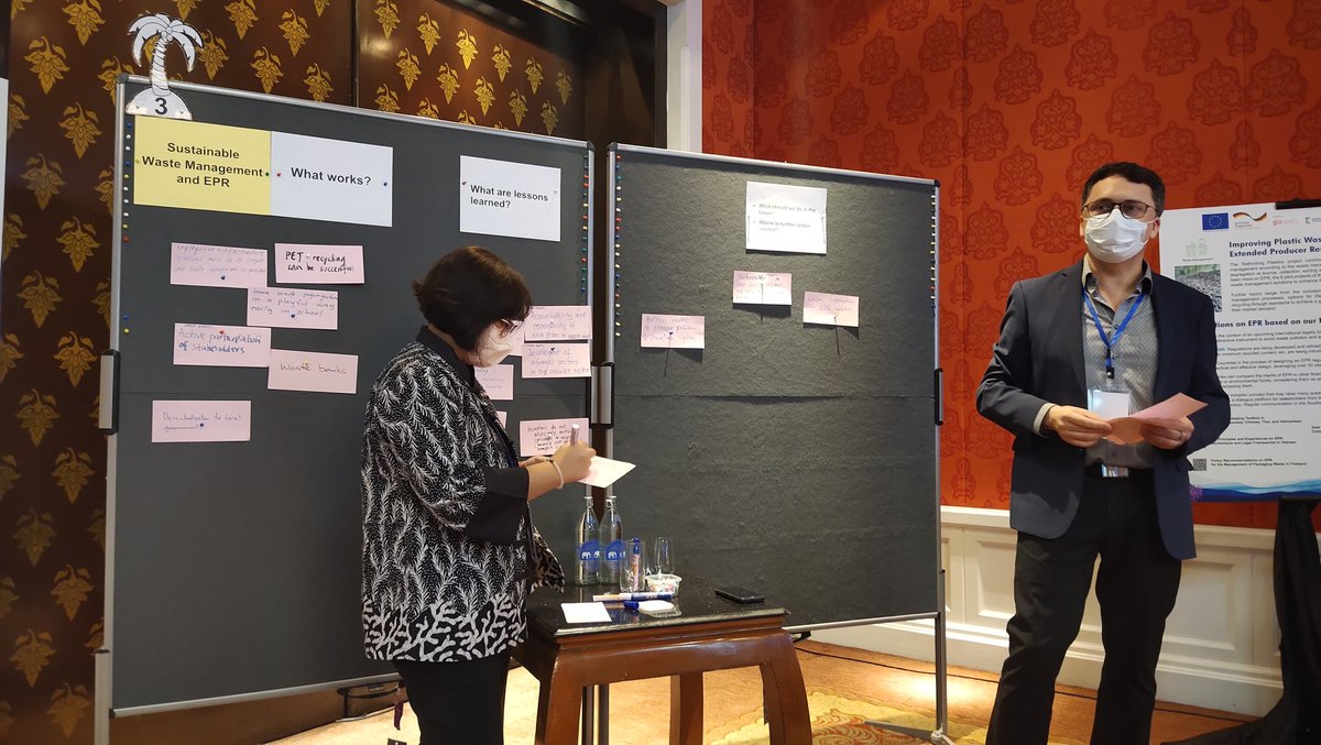 MuendaoS's tweet photo. Fun discussions at #GIZ's #rethinkingplastics 🥤 event on sustainable #wastemanagement & #EPR, #shipwaste mgmt, #behavioralchange, sustainable production and consumption with great insights from 🇵🇭🇻🇳🇮🇩🇹🇭🇪🇺 https://t.co/qzyNWS2gW4
