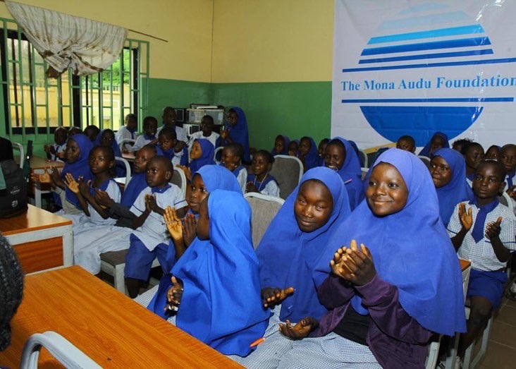 mona_foundation's tweet photo. The Mona Audu foundation embarked on a back to school drive with partnership from the UAE Embassy and Zayed Humanitarian and Charitable foundation.  We are scheduled to visit six (6) schools in total, in Abuja and Kogi State distributing School bags, books and writing materials. https://t.co/cuQeq9PDwR