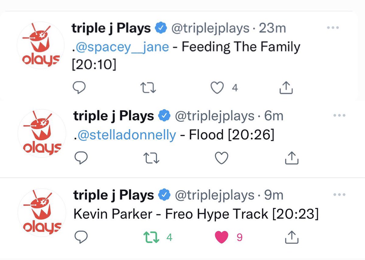 Home & Hosed (@homeandhosed) on Twitter photo Highlights from the show tonight 👇
1. <a href="/spacey__jane/">Spacey Jane</a> as chosen by Premier <a href="/MarkMcGowanMP/">Mark McGowan</a> 👏
2. @stelladonnelly requested by <a href="/freodockers/">Fremantle Dockers</a> player James Aish ⚓️
3. The Freo Hype track by <a href="/tameimpala/">Tame Impala</a> 💜 Highlights from the show tonight 👇
1. <a href="/spacey__jane/">Spacey Jane</a> as chosen by Premier <a href="/MarkMcGowanMP/">Mark McGowan</a> 👏
2. @stelladonnelly requested by <a href="/freodockers/">Fremantle Dockers</a> player James Aish ⚓️
3. The Freo Hype track by <a href="/tameimpala/">Tame Impala</a> 💜