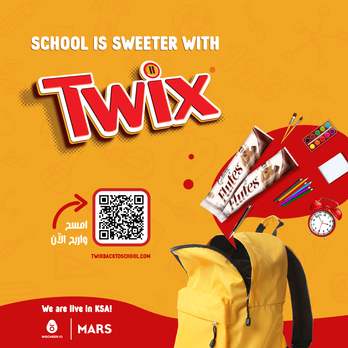 True loyalty starts one Twix bar at a time.

We teamed up with Mars to reward all Twix lovers as they repurchase their favorite treats at any local retail shop in KSA. 

Check it out! →bit.ly/3BNORdx

#TwixBackToSchool #ConsumerLoyalty  #RetailInsights #CreativeData