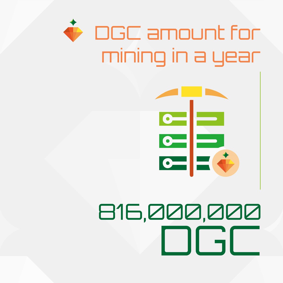 dangnn_project's tweet photo. How much DGC coin amount that available for mining in a year?
#DGC #DGCoin #Blockchain #Mainnet #Mining #Blockchaindevelopment #blockchaintechnology https://t.co/SUUjJhia6z