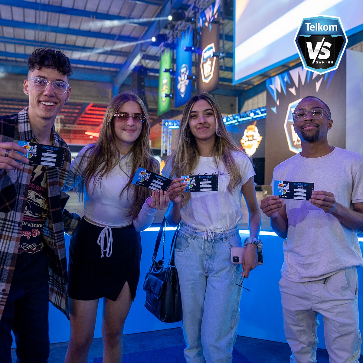 TelkomONE's tweet photo. What an EPIC experience! Thank you @ComicConAfrica for bringing such an incredible event to life once again! Check out some of our winners below. We hope you're enjoying endless entertainment on our #TelkomONE platform. ๐๐ #TelkomXComicCon #ONEHero https://t.co/59OF0D9PwJ