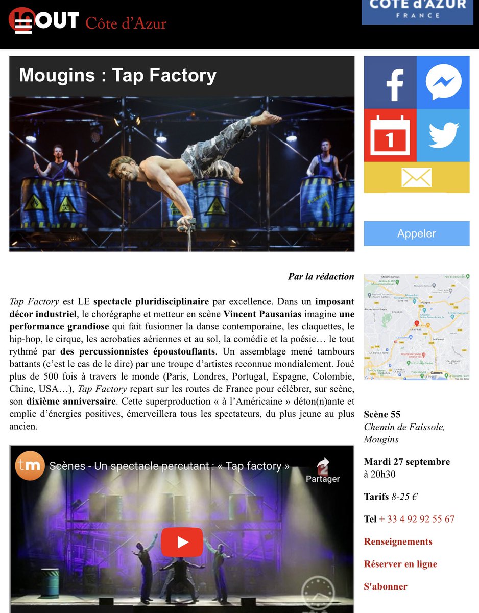 ICotedazur's tweet photo. Un #spectacle de #danse percutant pour ouvrir la saison de la @scene55_mougins #tapfactory #Mougins #CotedAzurFrance https://t.co/AV83nqo17Z https://t.co/Eqb5u1qXlT