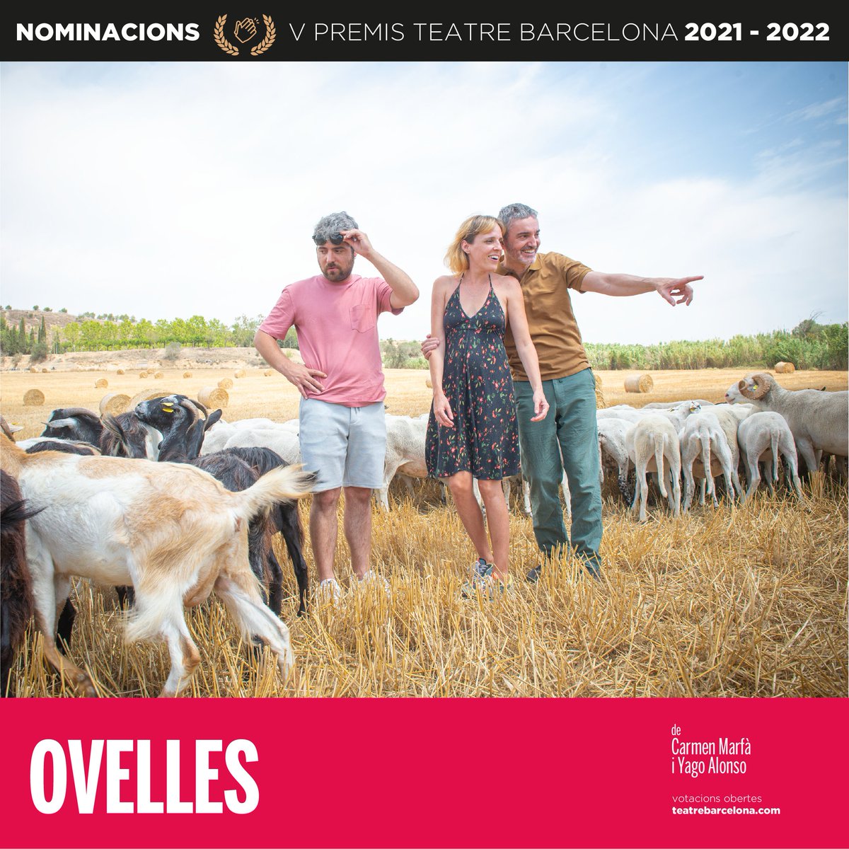 SalaFlyhard's tweet photo. Avui coneixerem les guanyadores dels #PremisTB @BarcelonaTeatre , on comptem amb 4 produccions nominades 🥰
🌟La pell fina i Ovelles, de @yagoalonsot i @carmenmarfavi
🌟Família (im)possible, de Carol López
🌟NUA, d' @AnnM_Perello i Andrea Ros dir. @AranMarta
Molta sort a tothom! https://t.co/KavN71C6D4