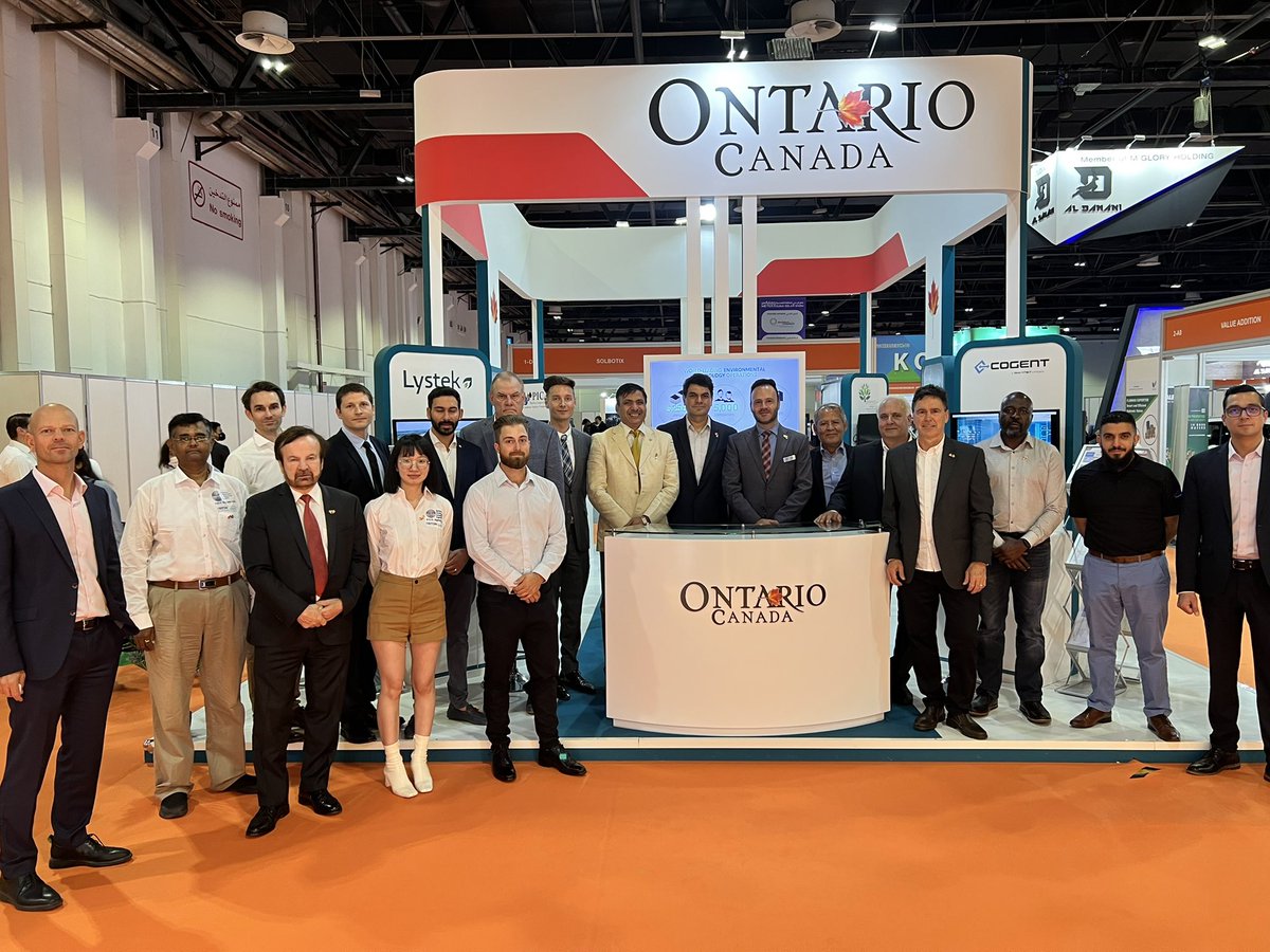 eyadqudsi's tweet photo. Great water and cleanTech Ontario companies at #wetex2022 Show; booth#2-A. A.Advanced Process Technologies Inc. Arjay Engineering Cogent Real-Time Systems, Inc. Lystek PICA: Pipeline Inspection and Condition Analysis (USA) Corp. provectus,@FloNergia @ONeconomie https://t.co/USw9uZVH7o