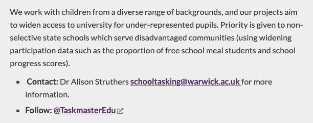Taskmaster Education tweet media