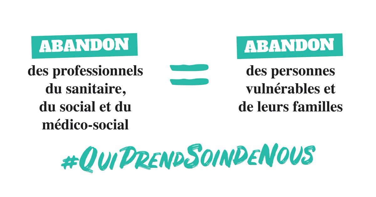 Adapeideslandes's tweet photo. #QuiPrendSoinDeNous

Parce que nous refusons l'injustice, nous nous joignons aux associations des métiers de l’Humain pour une journée de mobilisation le 28 septembre ! ✊

#UrgenceHandicap #Unapei https://t.co/VK97KCCiyw