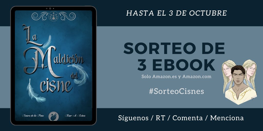 FujoshiSis's tweet photo. A punto de sacar en papel La Maldición del Cisne, vamos a celebrarlo con un ✨SORTEO✨. Sabemos que os gustan los tríos, así que serán 3 EBOOK para Kindle.
🫰Síguenos
🔄Dale RT
💬Comenta con #SorteoCisnes
👥Menciona a 2 personas que se unan a la perversión
¡Hasta el 3 de octubre! https://t.co/DYLekLRZVd