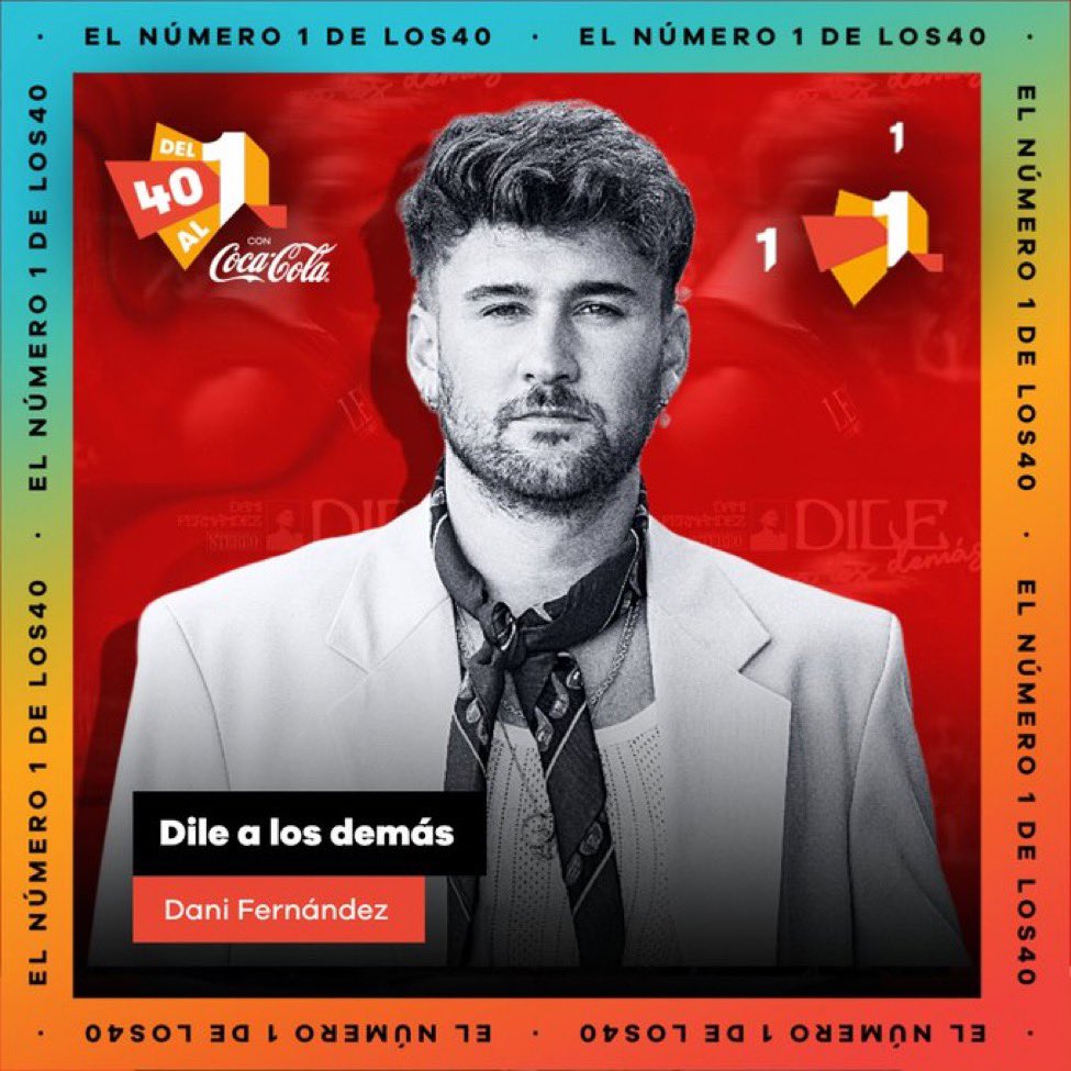 Cuando parece imposible un relevo generacional… aparece alguien que rompe la baraja. <a href="/DaniFdez/">Dani Fernández D.</a> me hace muy feliz que seas N1 de <a href="/Los40/">LOS40</a> eres enorme!