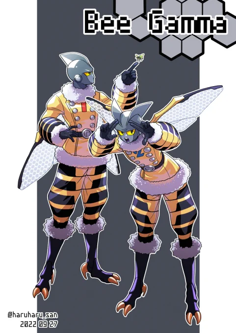 ハチ丸先輩リスペクトなガンマちゃんズ 
